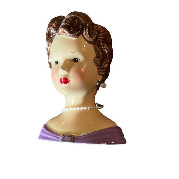 A Special Place (2004) Ceramic Female Retro Desktop Vase Pen Holder - Picture 1 of 6